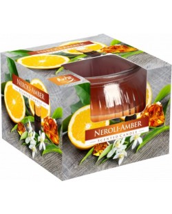 Ароматна свещ Bispol Aura - Neroli-Amber, 80 g