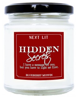 Ароматна свещ Next Lit Hidden Secrets - Ще се омъжиш ли за мен, на английски език