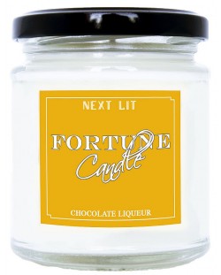 Ароматна свещ с късметче Next Lit Fortune Candle - Шоколадов ликьор, на английски