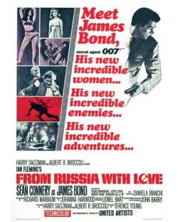 Арт принт Pyramid Movies: James Bond - From Russia With Love One-Sheet