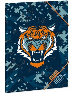 Папка с ластик Ars Una Roar of the Tiger - А4
