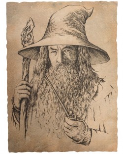 Арт принт Weta Movies: The Lord of the Rings - Portrait of Gandalf the Grey