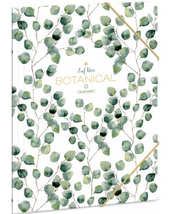 Папка с ластик Ars Una Botanic Leaf - А4