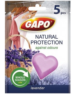 Ароматизатор против молци Gapo - Natural Protection, 5 броя, лавандула