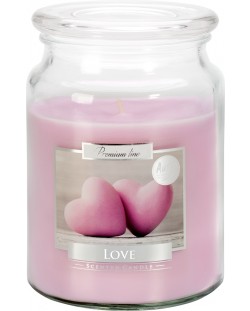 Ароматна свещ Bispol Premium - Love, 500 g
