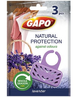 Ароматизатор против молци Gapo - Natural Protection, 3 броя, лавандула