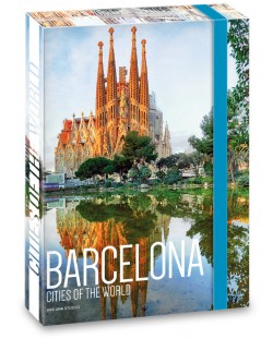 Кутия с ластик Ars Una Cities A4 - Barcelona