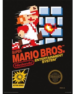 Арт принт Pyramid Games: Super Mario - Nes Cover