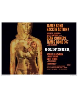 Арт принт Pyramid Movies: James Bond - Goldfinger Projection