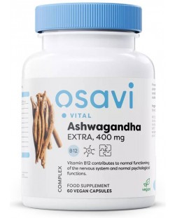 Ashwagandha Extra, 400 mg, 60 капсули, Osavi