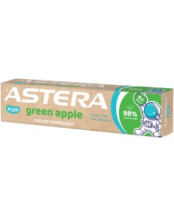 Astera Natural Kids Паста за зъби Green apple, над 6 години, 50 ml