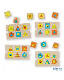 Асоциативна игра Andreu toys - Форми, цветове и емоции