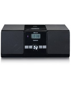 Аудио система Lenco - MC-030BK, 2.0, черна