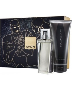 Avon Attraction Комплект - Тоалетна вода и Душ гел, 75 + 200 ml