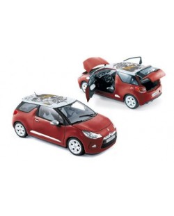 Авто-модел Citroën DS3 2010 Sanguine red with white roof