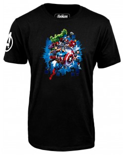 Тениска Avengers - War Team, черна