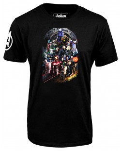 Тениска Avengers Infinity War - Team, черна