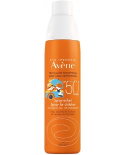 Avène Sun Слънцезащитен спрей за деца, SPF50+, 200 ml