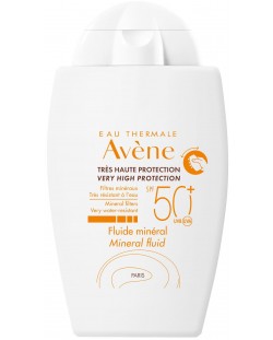 Avène Sun Минерален флуид за лице, SPF50+, 40 ml