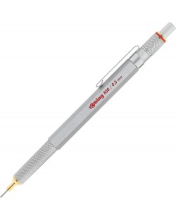 Автоматичен молив Rotring 800 - 0.5 mm, сребрист