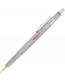 Автоматичен молив Rotring 800 - 0.7 mm, сребрист