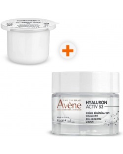 Avène Hyaluron Activ B3 Комплект -  Регенериращ крем и Еко пълнител, 2 x 50 ml (Лимитирано)