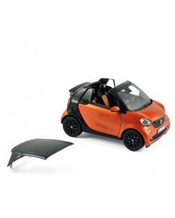 Авто-модел Smart Fortwo Cabrio 2015 - Orange & Black Gloss