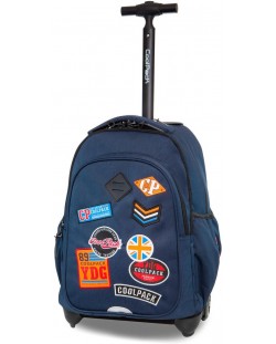 Раница на колелца Cool Pack Junior - Badges Blue