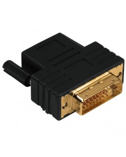 Адаптер Hama - 122237, DVI-D към HDMI, черен
