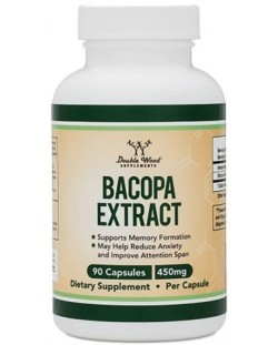 Bacopa Extract, 450 mg, 90 капсули, Double Wood