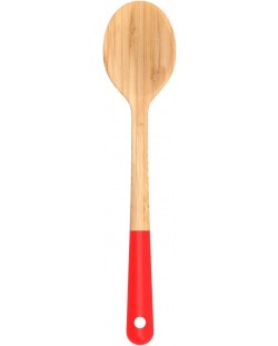 Бамбукова лъжица Pebbly - 30 cm, червена