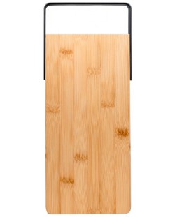 Бамбукова дъска Nerthus - За рязане и сервиране, 30 x 14.4 cm