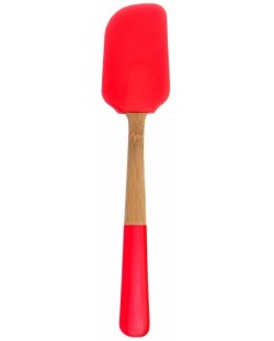 Бамбукова силиконова шпатула Pebbly - 28 cm, червена