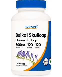 Baikal Skullcap, 500 mg, 120 капсули, Nutricost