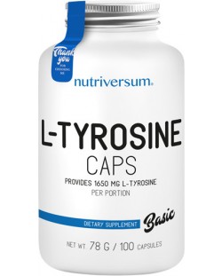 Basic L-Tyrosine, 550 mg, 100 капсули, Nutriversum