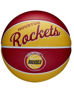 Баскетболна топка Wilson - NBA Team Retro Mini, размер 3, червена