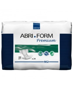 Еко пелени / памперси за инконтиненция и нощно напикаване  Abena - Abri-Form Premium, размер M2, 24 броя, 2600 ml