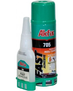 Бързо залепващо лепило Akfix - 705, 400 ml + 125 gr