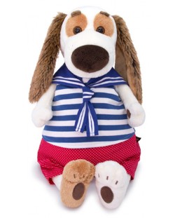 Плюшена играчка Budi Basa - Кученце Бартоломей, моряче, 27 cm