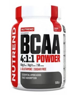 BCAA Mega Strong Powder, портокал, 500 g, Nutrend