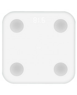 Смарт кантар Xiaomi - Mi Body Composition Scale 2, 150 kg, бял