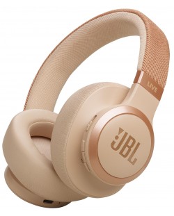 Безжични слушалки JBL - Live 770NC, ANC, Sand