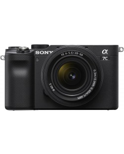 Безогледален фотоапарат Sony - A7C, FE 28-60mm, f/4-5.6, черен