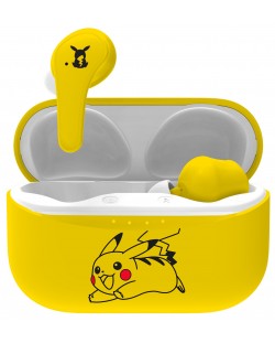Детски слушалки OTL Technologies - Pikachu, TWS, жълти/бели