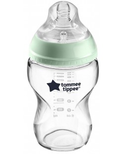 Бебешко стъклено шише Tommee Tippee - Easi Vent, 250 ml