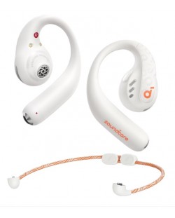 Безжични слушалки Anker - SoundCore AeroFit Pro, TWS, бели