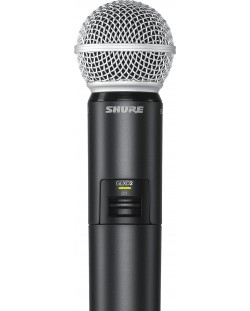 Безжичен микрофон Shure - GLXD2/SM58, черен