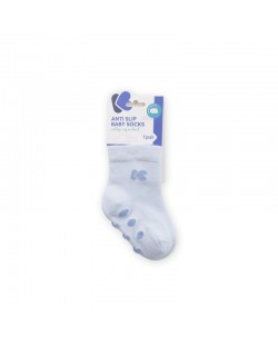 Бебешки чорапи против подхлъзване KikkaBoo - Памучни, 2-3 години, светлосини