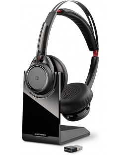 Безжични слушалки Plantronics - Voyager Focus B825 DECT, ANC, черни
