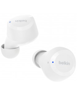 Безжични слушалки Belkin - SoundForm Bolt, TWS, бели